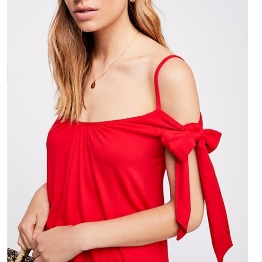Free People Believe Me Cold Shoulder Top